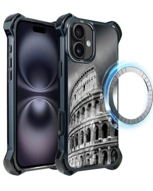 Etui do iPhone 16 Plus IBIZU DropGuard Ultra z MagSafe, Noir City, Koloseum