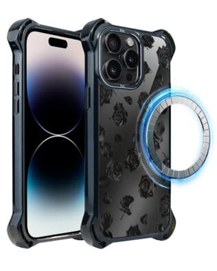 Etui do iPhone 14 Pro Max IBIZU DropGuard Ultra z MagSafe, Midnight, Sen róż
