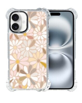 Etui iPhone 16 IBIZU DropGuard Ultra z MagSafe, Boho, Kwiaty vintage