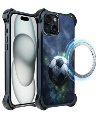 Etui do iPhone 15 Plus IBIZU DropGuard Ultra z MagSafe, #Move, Piłka nożna
