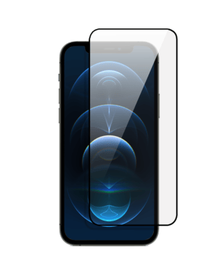 Twarde szkło diamentowe z czarną ramką do iPhone 12 Pro Max