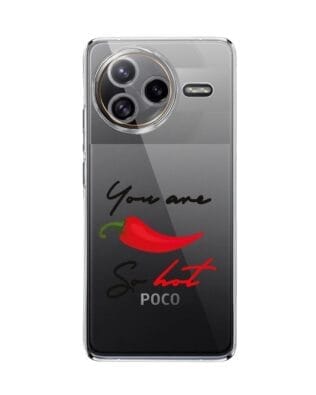 Etui do Xiaomi POCO F7 Ultra przeźroczyste, silikonowe Flexi, papryczka chilli