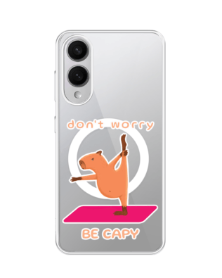 Etui do Samsung Galaxy S25 Edge z MagSafe przeźroczyste, silikonowe Flexi, kapibara