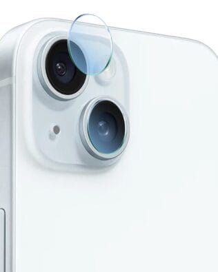 Osłona hybrydowa na aparat, kamerę do iPhone 15, przeźroczysta