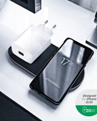 Bardzo szybka ładowarka 20W USB-C PD i QC 4.0, biała