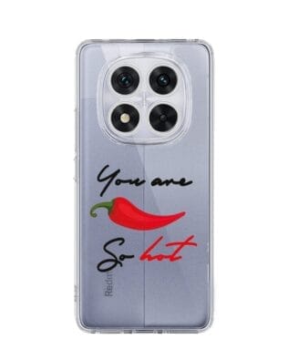 Etui do Xiaomi Redmi Note 14 Pro 5G przeźroczyste, silikonowe Flexi, papryczka chilli
