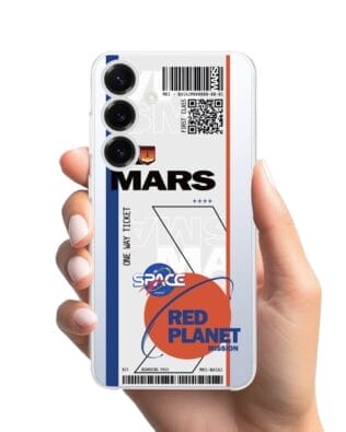 Etui do Samsung Galaxy S25 Plus przeźroczyste, silikonowe Flexi, bilet na Mars