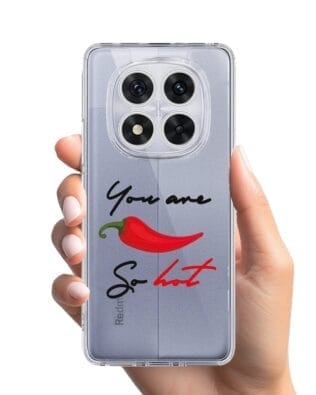 Etui do Xiaomi Redmi Note 14 Pro 5G przeźroczyste, silikonowe Flexi, papryczka chilli