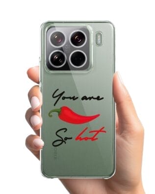 Etui do Xiaomi 15 Pro przeźroczyste, silikonowe Flexi, papryczka chilli