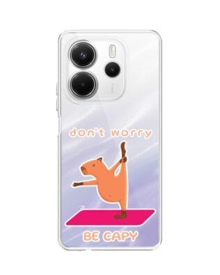 Etui do Xiaomi Redmi Note 14 4G przeźroczyste, silikonowe Flexi, kapibara