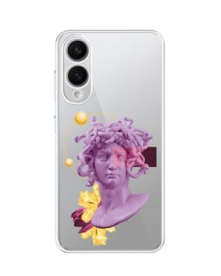 Etui do Samsung Galaxy S25 Edge przeźroczyste, silikonowe Flexi, antyczna figura