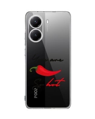 Etui do Xiaomi POCO X7 Pro przeźroczyste, silikonowe Flexi, papryczka chilli