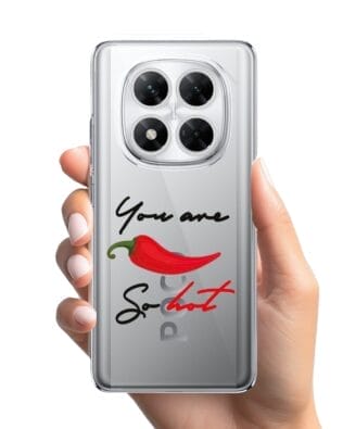 Etui do Xiaomi POCO X7 przeźroczyste, silikonowe Flexi, papryczka chilli