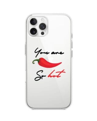 Etui do iPhone 12 Pro przeźroczyste, silikonowe Flexi, papryczka chilli