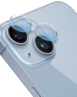 Osłona hybrydowa na aparat, kamerę do iPhone 14, przeźroczysta