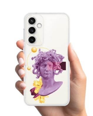 Etui do Samsung Galaxy S23 przeźroczyste, silikonowe Flexi, antyczna figura