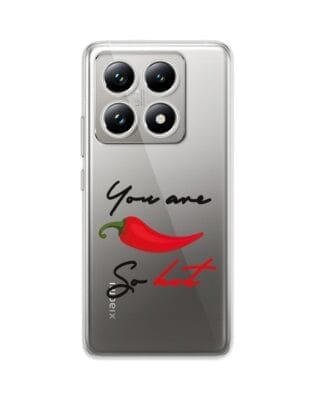 Etui do Xiaomi 14T przeźroczyste, silikonowe Flexi, papryczka chilli
