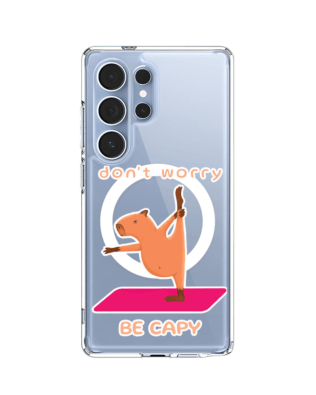 Etui do Samsung Galaxy S25 Ultra z MagSafe przeźroczyste, silikonowe Flexi, kapibara