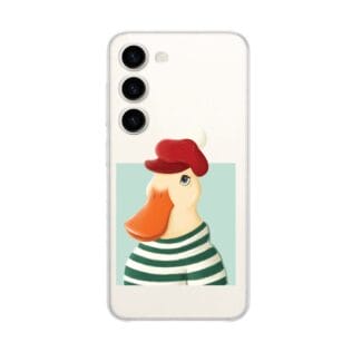 Etui do Samsung Galaxy S23 przeźroczyste, silikonowe Flexi, kaczuszka (3)