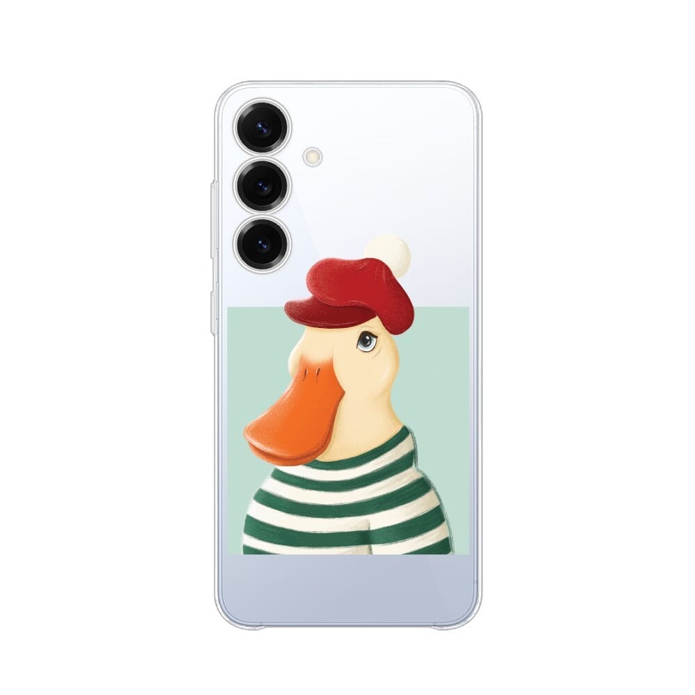 Etui do Samsung Galaxy S25 Plus przeźroczyste, silikonowe Flexi, kaczuszkaSamsung Galaxy S25 i S25 pLUS-2