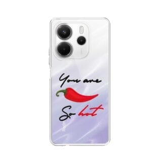 Etui do Xiaomi Redmi Note 14 4G przeźroczyste, silikonowe Flexi, papryczka chilliRedmi Note 14 5G, 14 4G-2