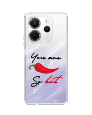 Etui do Xiaomi Redmi Note 14 4G przeźroczyste, silikonowe Flexi, papryczka chilli