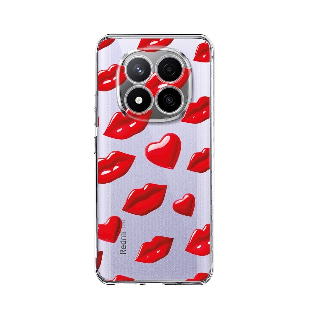 Etui do Xiaomi Redmi Note 14 Pro Plus 5G przeźroczyste, silikonowe Flexi, czerwone ustaRedmi Note 14 Pro Plus 5G , 14 Pro 4G-2