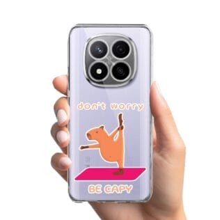 Etui do Xiaomi Redmi Note 14 Pro Plus 5G przeźroczyste, silikonowe Flexi, kapibaraRedmi Note 14 Pro Plus 5G , 14 Pro 4G-1