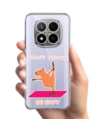 Etui do Xiaomi Redmi Note 14 Pro Plus 5G przeźroczyste, silikonowe Flexi, kapibara