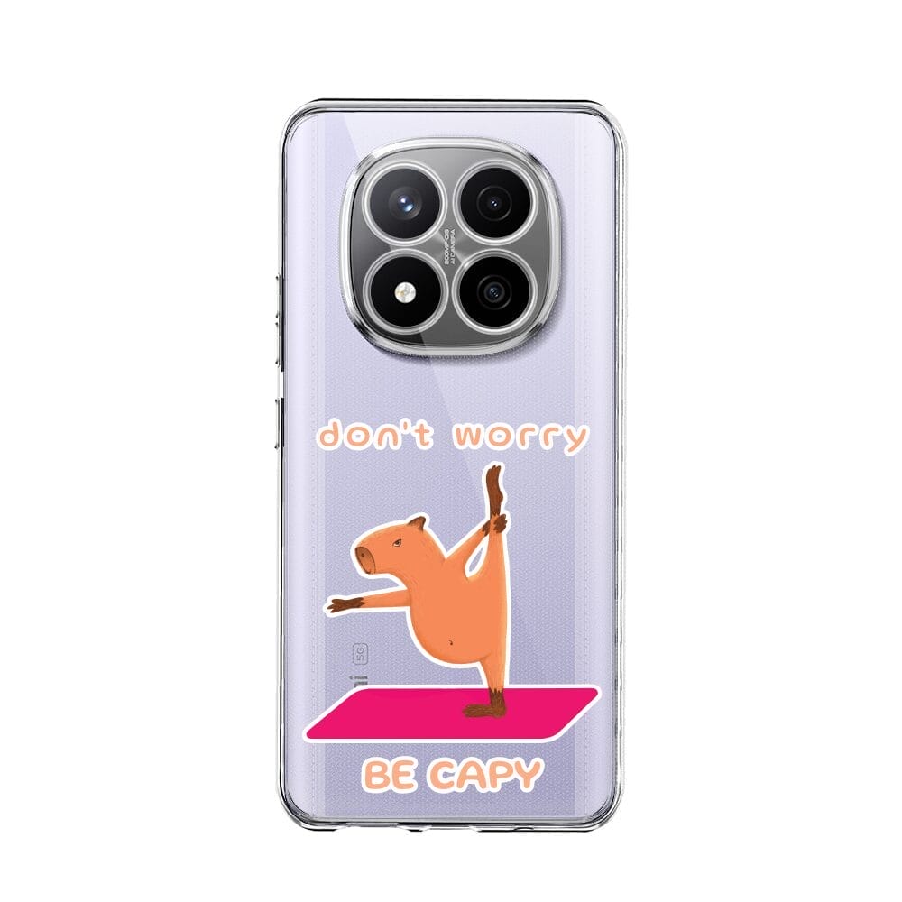 Etui do Xiaomi Redmi Note 14 Pro Plus 5G przeźroczyste, silikonowe Flexi, kapibaraRedmi Note 14 Pro Plus 5G , 14 Pro 4G-2