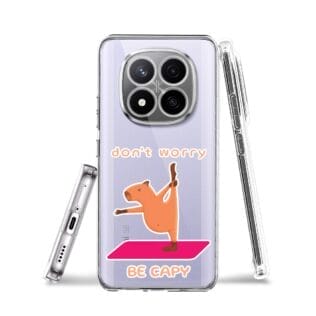 Etui do Xiaomi Redmi Note 14 Pro Plus 5G przeźroczyste, silikonowe Flexi, kapibaraRedmi Note 14 Pro Plus 5G , 14 Pro 4G