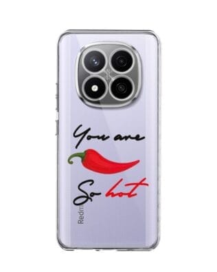 Etui do Xiaomi Redmi Note 14 Pro Plus 5G przeźroczyste, silikonowe Flexi, papryczka chilli