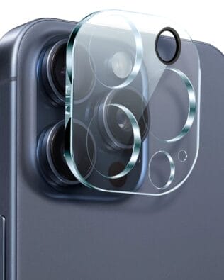 Osłona ze szkła hartowanego 9H na cały aparat, kamerę do iPhone 15 Pro Max, przeźroczyste