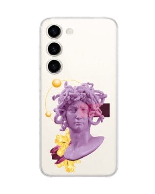 Etui do Samsung Galaxy S23 Plus przeźroczyste, silikonowe Flexi, antyczna figura