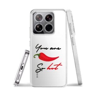 XIAOMI 14Etui do Xiaomi 14 Pro przeźroczyste, silikonowe Flexi, papryczka chilli