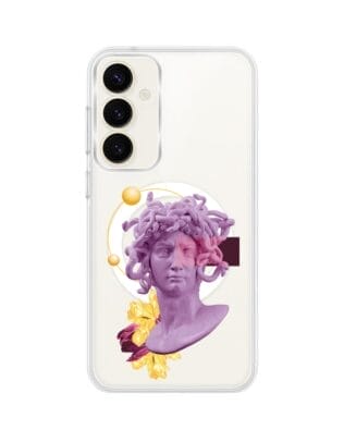 Etui do Samsung Galaxy S23 FE 5G z MagSafe przeźroczyste, silikonowe Flexi, antyczna figura