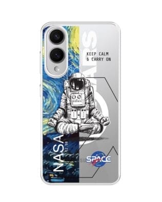 Etui do Samsung Galaxy S25 Edge z MagSafe przeźroczyste, silikonowe Flexi, Keep Calm in Cosmos