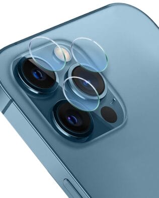 Osłona hybrydowa na aparat, kamerę do iPhone 12 Pro Max, przeźroczysta