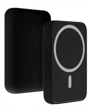 Power Bank 10000 mAh, ładowanie bezprzewodowe MagSafe, czarny