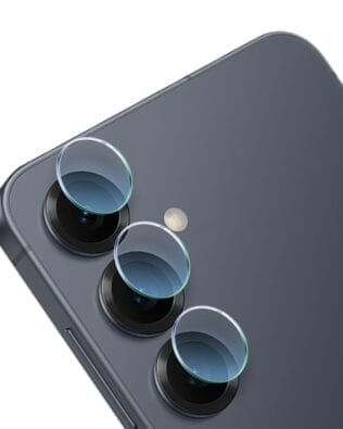 Osłona hybrydowa na aparat, kamerę do Samsung Galaxy S25 Plus, przeźroczysta