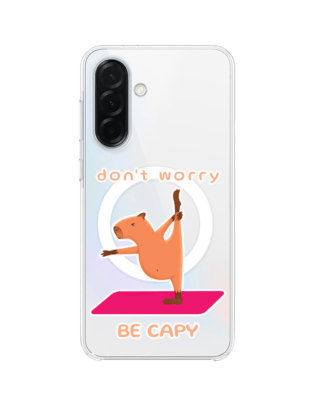 Etui do Samsung Galaxy A36 5G z MagSafe przeźroczyste, silikonowe Flexi, kapibara