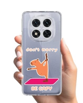 Etui do Xiaomi Redmi Note 14 Pro 5G przeźroczyste, silikonowe Flexi, kapibara