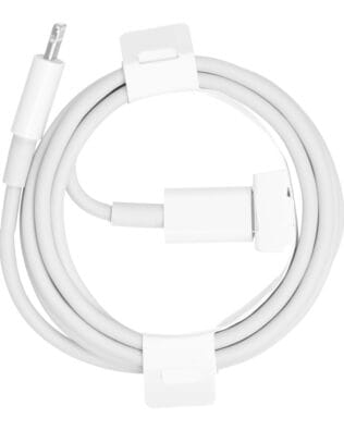 Kabel USB Typ C – Lightning, do szybkiego ładowania i transmisji danych, PD20W, 1 metr, biały
