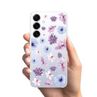 kwiatki niebieskie fioletowSamsung Galaxy S25 i S25 pLUS-1