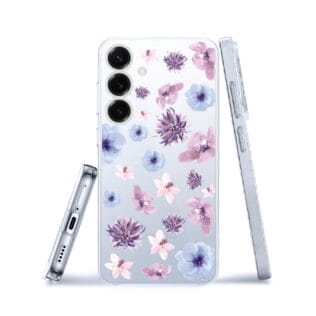 kwiatki niebieskie fioletowSamsung Galaxy S25 i S25 pLUS