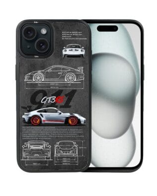Etui do iPhone 15 Plus IBIZU DropGuard Matt z MagSafe, TechDrive, 911 GT3 RS