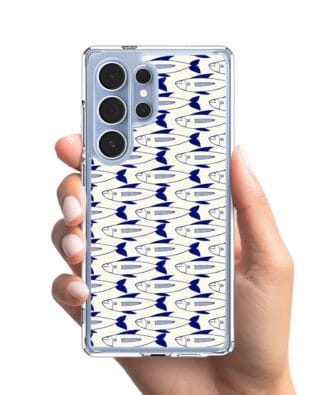 Etui do Samsung Galaxy S25 Ultra z MagSafe przeźroczyste, silikonowe Flexi, pływające rybki
