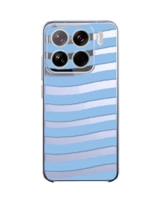 Etui do Xiaomi 15 przeźroczyste, silikonowe Flexi, fale morskie