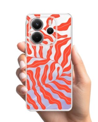 Etui do Xiaomi Redmi Note 14 4G przeźroczyste, silikonowe Flexi, rafa koralowa