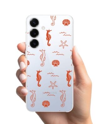 Etui do Samsung Galaxy S25 przeźroczyste, silikonowe Flexi, wakacyjne wzory